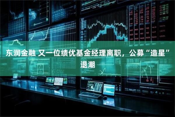 东润金融 又一位绩优基金经理离职，公募“造星”退潮