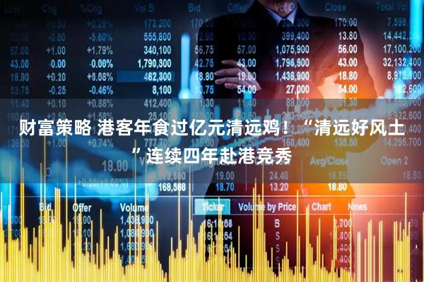 财富策略 港客年食过亿元清远鸡！“清远好风土”连续四年赴港竞秀
