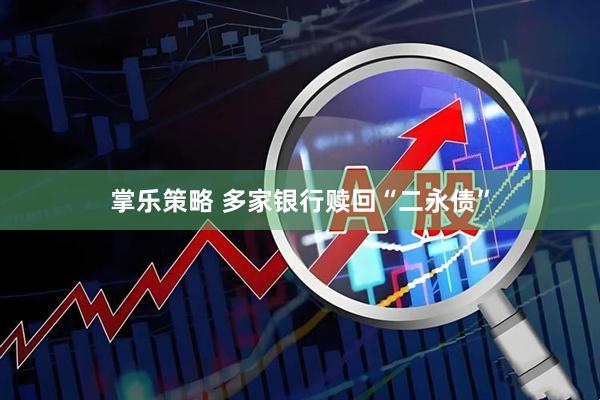 掌乐策略 多家银行赎回“二永债”