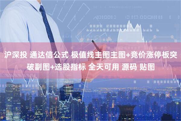 沪深投 通达信公式 极值线主图主图+竞价涨停板突破副图+选股指标 全天可用 源码 贴图
