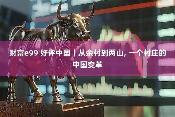 财富e99 好评中国丨从余村到两山, 一个村庄的中国变革